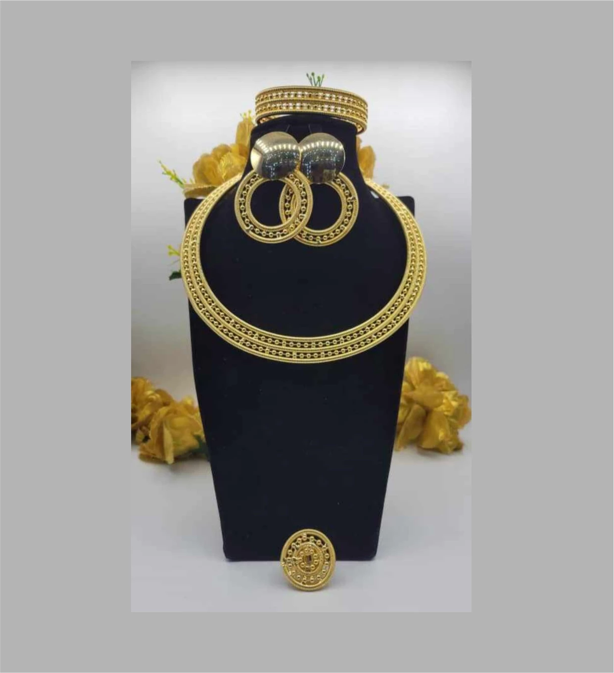 Gold-Tone Jewelry Set
